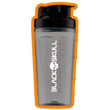 Imagem de Coqueteleira Shakeira com Misturador Black Skull Fumê 800ml