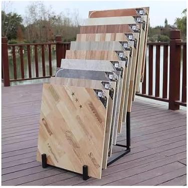 Imagem de Exposição Da Telha De Assoalho Std, Telhas Cerâmicas Exposição Da Porcelana Do Assoalho Std Cremalheira Grande Da Placa De Madeira Stds Exposição Do Metal Std Carga-rolam, Black, 62x40x70cm