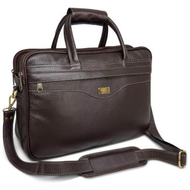 Imagem de Bolsa Pasta Masculina De Couro Para Notebook Documentos - Le Voyage, M