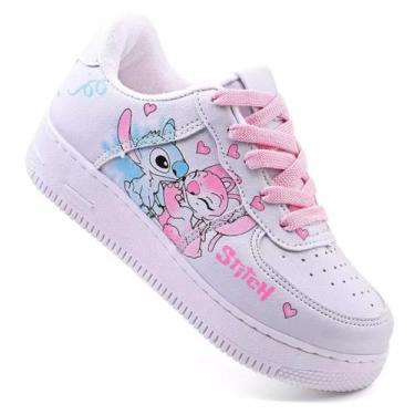 Imagem de Tênis infantil bebe stitch menina super Confortável, Antiderrapante e 