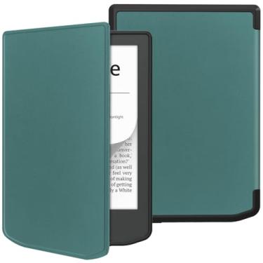 Imagem de Kepuch Custer Capas para Pocketbook Verse Lite/Pro PB634 / PB629,Couro-PU Bolsas Estojos - Verde
