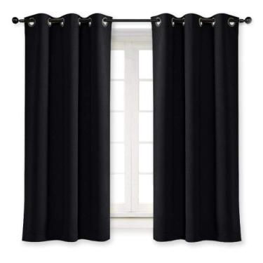 Imagem de Cortina Blackout NICETOWN Halloween 107x160cm preta