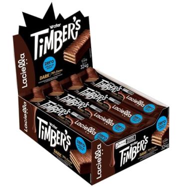 Imagem de Wafer Timber's dark 70% cacau zero adição de açúcar c/12 unidades
