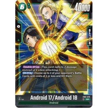 Imagem de Carta Dragon Ball TCG - Android 17 / Android 18 (Awakened Pulse - FB01) - Super Rara