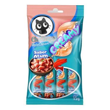 Imagem de Petisco Gatos Chuchups Creamy Sabor Atum 60g (4x15g) - TexPets