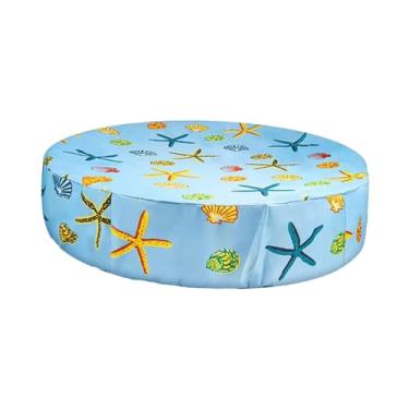 Imagem de Generic Capa de piscina redonda para cães, dobrável, lavável, protetora, à prova de vento, poeira, sol, para crianças e animais de estimação, 122x30cm