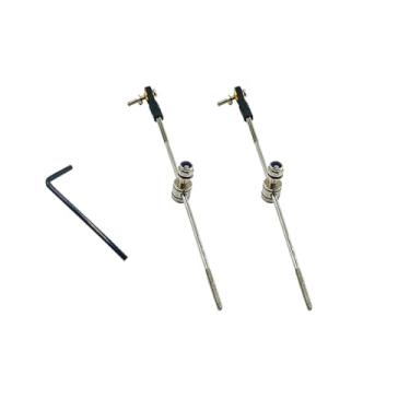 Imagem de 2PCS RC Boat Push Rod Kit Plastic Tie Rod Ends Ball Joint with Pushrod and Pushrod Connector Linkage Stopper for RC Boat Ship Airplane DIY Model Toy Replace Parts (M2 Rod End,M2x100mm Pushrod)