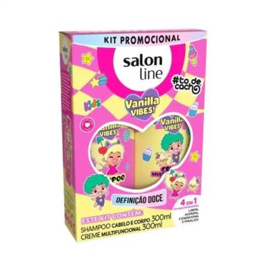 Imagem de Shampoo E Creme Multifuncional Vanilla Definição Doce Salon Line 600ML