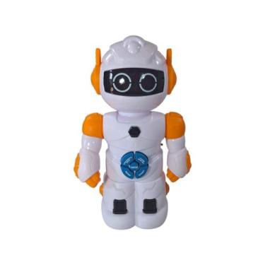 Imagem de Brinquedo Robo Futurista Fala Ingles Anda Diversão Infantil - Etitoys