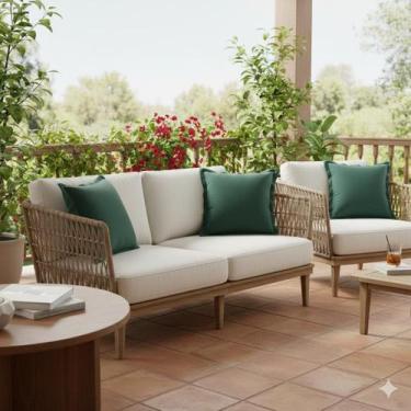 Imagem de Almofada Decorativa com Enchimento de 60x60 cm com Abas em Suede - AMo