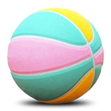 Imagem de Sporting Goods Bola de basquete masculino feminino adolescente, basquete profissional ao ar livre tamanho oficial 7, tamanho 6, tamanho 5, feito para uso interno e externo, bola de piscina, inclui