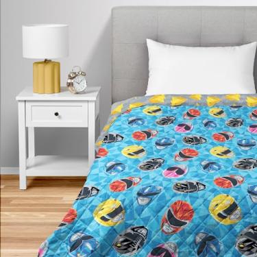 Imagem de NORTHWEST Cobertor acolchoado Power Full/Queen Power Power Power da Power Rangers, confortável para cama, para adultos, meninos e meninas, cobertor para todas as estações, 228 x 228 cm