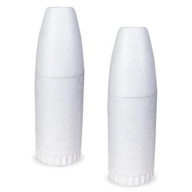 Imagem de Kit C/2 Porta Garrafa Térmica Cerveja 600Ml Grande 35Cm At. - KF