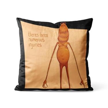 Imagem de Jschlatt Marcus The Worm Funny Meme Capa de almofada, There Been Numerous Injuries, Hello Robert Capa de almofada, Onde está Jimbo James Fronha 18" x 18" (45 cm x 45 cm)