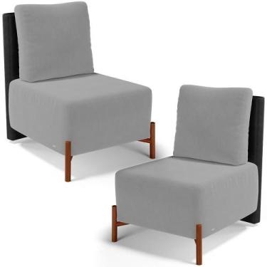 Imagem de Kit 02 Poltronas Decorativas Sala De Estar Living Hungria L02 material
