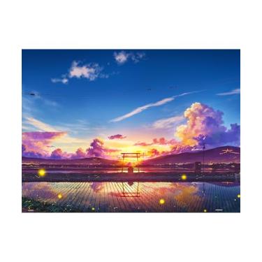 Imagem de PieceRelax Quebra-cabeças de plástico para adultos 1008 peças - - Sunset of Shinden Jogos de mesa e presentes mais satisfatórios sem necessidade de tapete de quebra-cabeça [U1045]