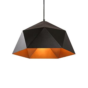 Imagem de CHENKUI Abajur de losango colorido lustres de metal industrial atmosfera do quarto luminárias pendentes domésticas design personalizado iluminação de teto para quarto, sala de estar, corredor