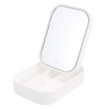 Imagem de TLTDSMY Espelho de maquiagem com luz de preenchimento de LED, espelho de maquiagem de LED, espelho de maquiagem com luzes, espelho de maquiagem iluminado iluminado espelho de maquiagem em pé espelho