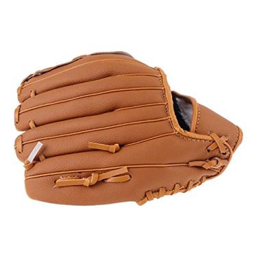 Imagem de Luva de beisebol luva de beisebol de 10,5 '' luva de softball prática de treino desportos luvas e luvas de beisebol para mão esquerda ao ar livre