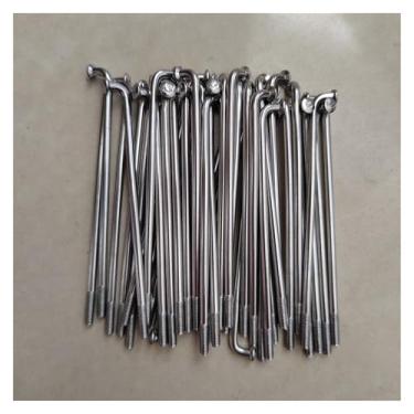 Imagem de Raios de bicicleta, 13G 2,2 mm 60-150 mm 40 peças/lote bicicleta elétrica raio dobrável montanha aço inoxidável com bicos (135 mm)