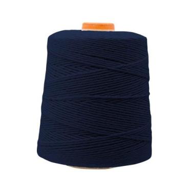 Imagem de Barbante Pluma 600g Colorido Fio 6 / Fio 8, Azul Marinho Fio 06 Cor 16