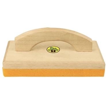 Imagem de Desempenadeira Madeira Com Base Espuma Tramontina Sem Dentes Com Cabo Madeira Tramontina