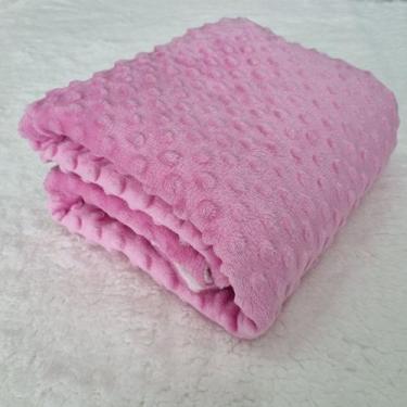 Imagem de Cobertor Quentinho Manta Para Bebe Menina Menino Dupla Face Bolha Carn