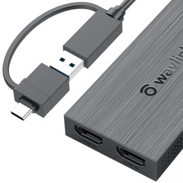 Imagem de Hub Adaptador Gráfico Usb-c/a 2x Telas Hdmi - Wavlink