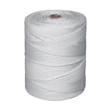 Imagem de Bobina Corda Fio 4Mm Trançada Polipropileno Seda - Branca