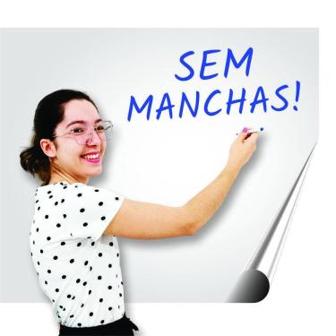 Imagem de Adesivo Quadro Branco Sem Manchas 100 X 50Cm Uso Corporativo
