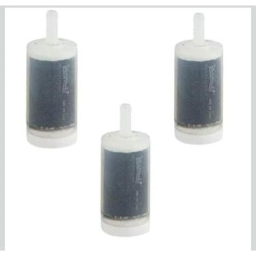 Imagem de Kit 3 vela refil carvão ativado para filtro de torneira universal - No