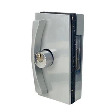 Imagem de Fechadura Blindex 3530 para Porta de Correr de Vidro com Chave Reversível para Vidro de 8 a 10 mm (Fosco)