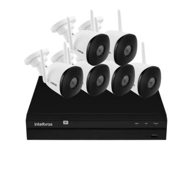 Imagem de Kit 6 Câmeras Intelbras Im5 Full Hd Nvd 1408 Intelbras Sem Hd