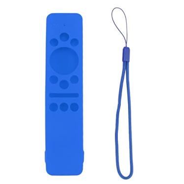 Imagem de Capa protetora de silicone com controle remoto para TV, à prova de choque, antiderrapante, acesso total a todos os botões (azul)