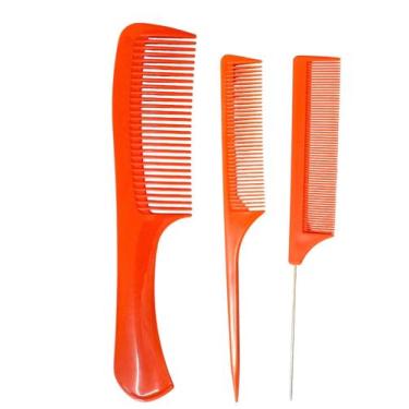 Imagem de Kit Com 3 Pentes Profissionais Para Cabelos Martini Linha Premium Core