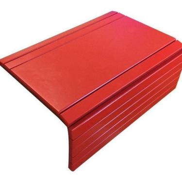 Imagem de Kit 02 Esteiras Suporte Flexivel Braço Sofá Vermelha