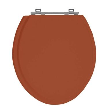 Imagem de Assento Sanitário Universal Vaso Oval Caramelo Em Mdf