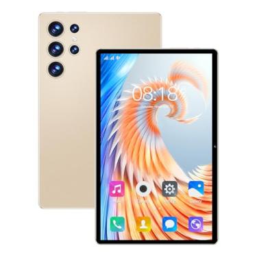 Imagem de Tablet S23 11” Android 13, 16GB RAM 512GB ROM, Câmera 16MP, Tela 2.5K, Snapdragon 870, 5G, GPS, Bateria 8000mAh – Sem Marca (dourado)