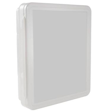 Imagem de Armário Para Banheiro Plasbohn Branco Com Espelho 35x30x9cm