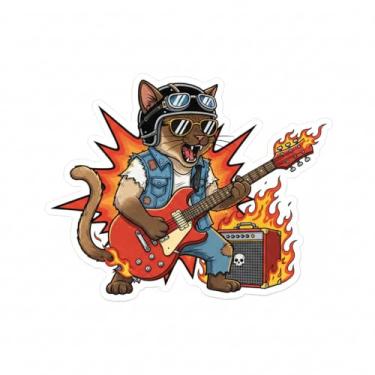 Imagem de Adesivo Decorativo para Carro e Moto, Modelo Gatinho (Adesivo75)