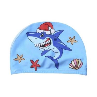 Imagem de Touca de Natação Infantil com Desenho Animado - Tecido Elástico e Conf