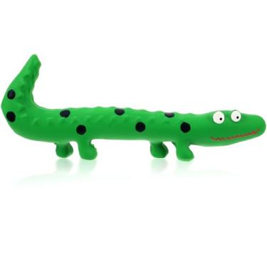 Imagem de Angoily Brinquedo de lagarto de látex para animais de estimação – brinquedo de buscar molar, interativo, para cães pequenos – Brinquedo de pelúcia animal