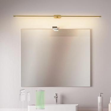 Imagem de GZZBMY Luz de Espelho LED Banheiro Lâmpadas de Parede Recarregáveis com Interruptor de Toque Iluminação de Parede Moderna Iluminação de Imagem para Sala de Estar Penteadeira Armário de Espelho (Luz