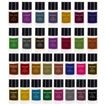 Imagem de Shonoppy Refil de aromatizador de ar de carro, óleo de aromaterapia de colônia, 30 peças, conjunto de fragrâncias mistas de óleos essenciais para difusores de carro (difusor não incluído)