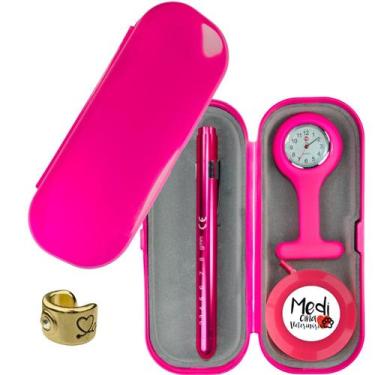 Imagem de Relogio Lapela Estojo Lanterna Fita Metrica Saude Enfermagem Medicina 