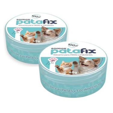 Imagem de Kit com 2 Patafix Bálsamo Hidratante para Pets 40g Cuida e Hidrata Pat