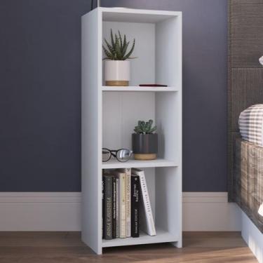 Imagem de Estante para Livros 3 Prateleiras Mo030 Branco - Art In Móveis, Branco