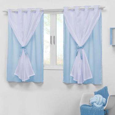 Imagem de Cortina para Quarto de Bebê 2,20x1,30 Menino ou Menina Teen - EMPÓRIO 