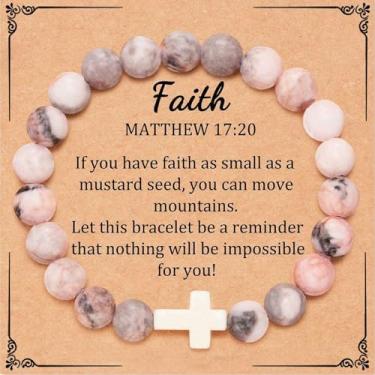 Imagem de Pulseira de cristais de cura com contas Pulseras Joias Presentes de Amizade Pulseiras femininas modernas de Natal