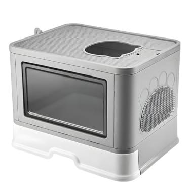 Imagem de Caixa De Areia Fechada Banheiro Gato Grande Anti Odor Com Pá